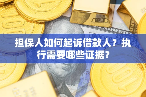 北京担保人如何起诉借款人？执行需要哪些证据？