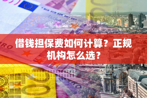 北京借钱担保费如何计算？正规机构怎么选？