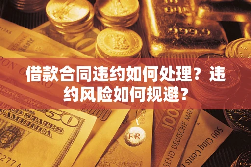 北京借款合同违约如何处理？违约风险如何规避？