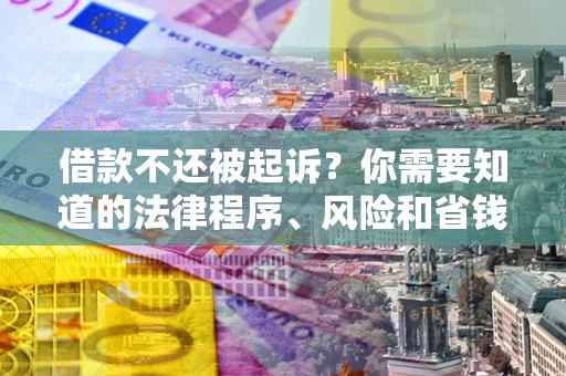 北京借款不还被起诉？你需要知道的法律程序、风险和省钱技巧